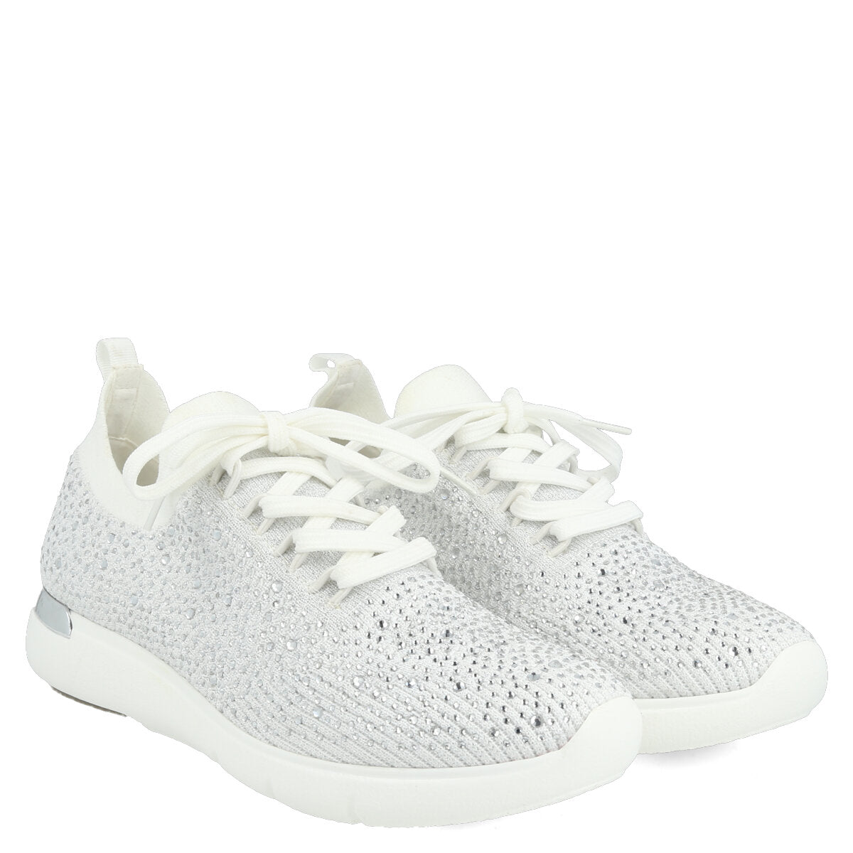 020123 — SNEAKERS IN FLYKNIT MOSCOW DIAMOND SILVER