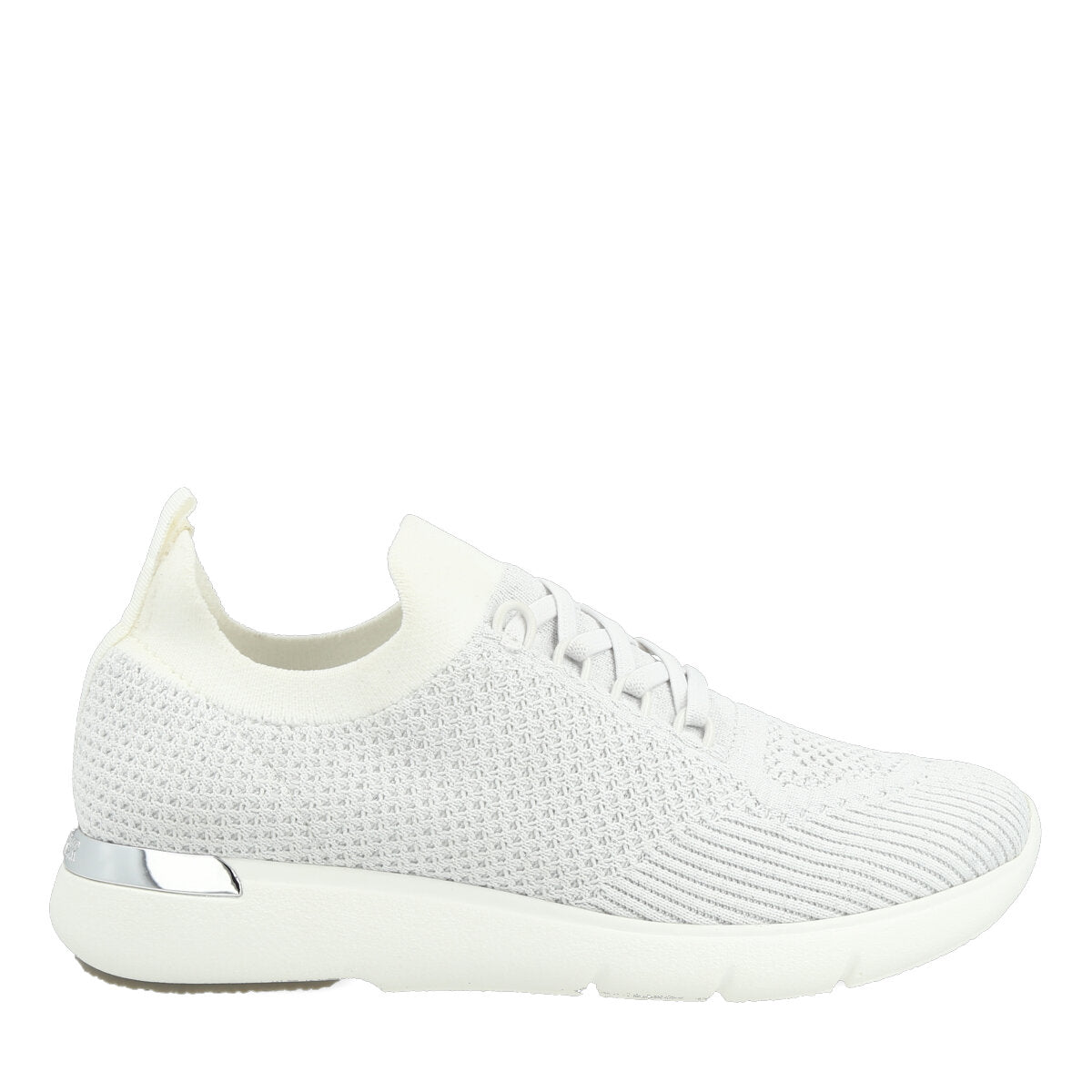 070120WHTSLV — SNEAKERS IN FLYKNIT MOSCOW EL WHITE/SILVERLACK