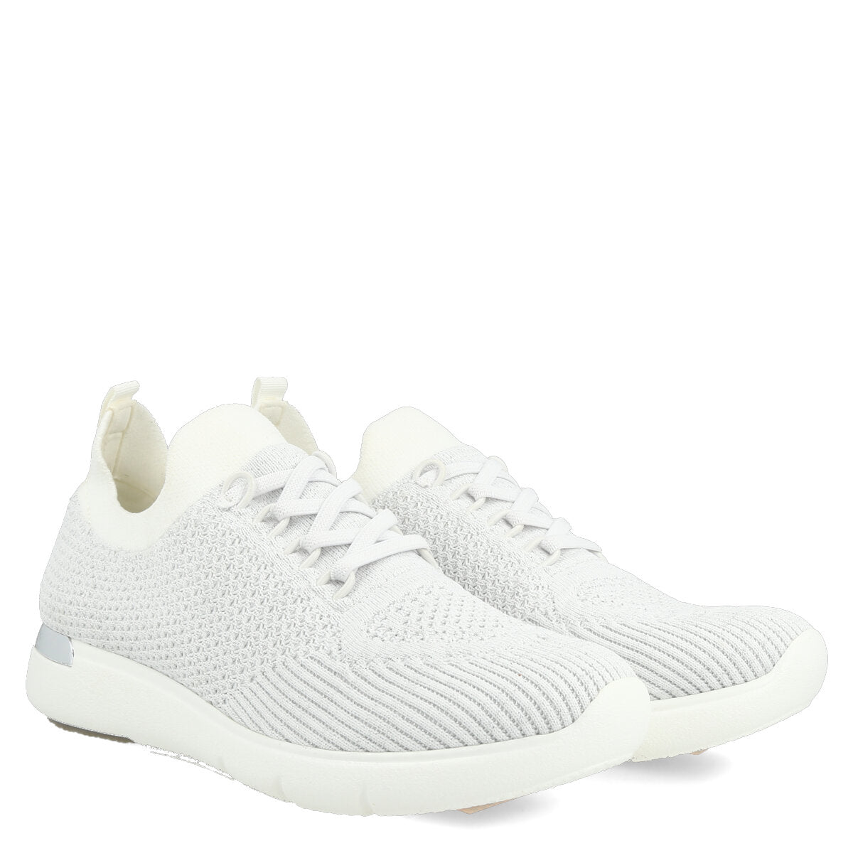 070120WHTSLV — SNEAKERS IN FLYKNIT MOSCOW EL WHITE/SILVERLACK