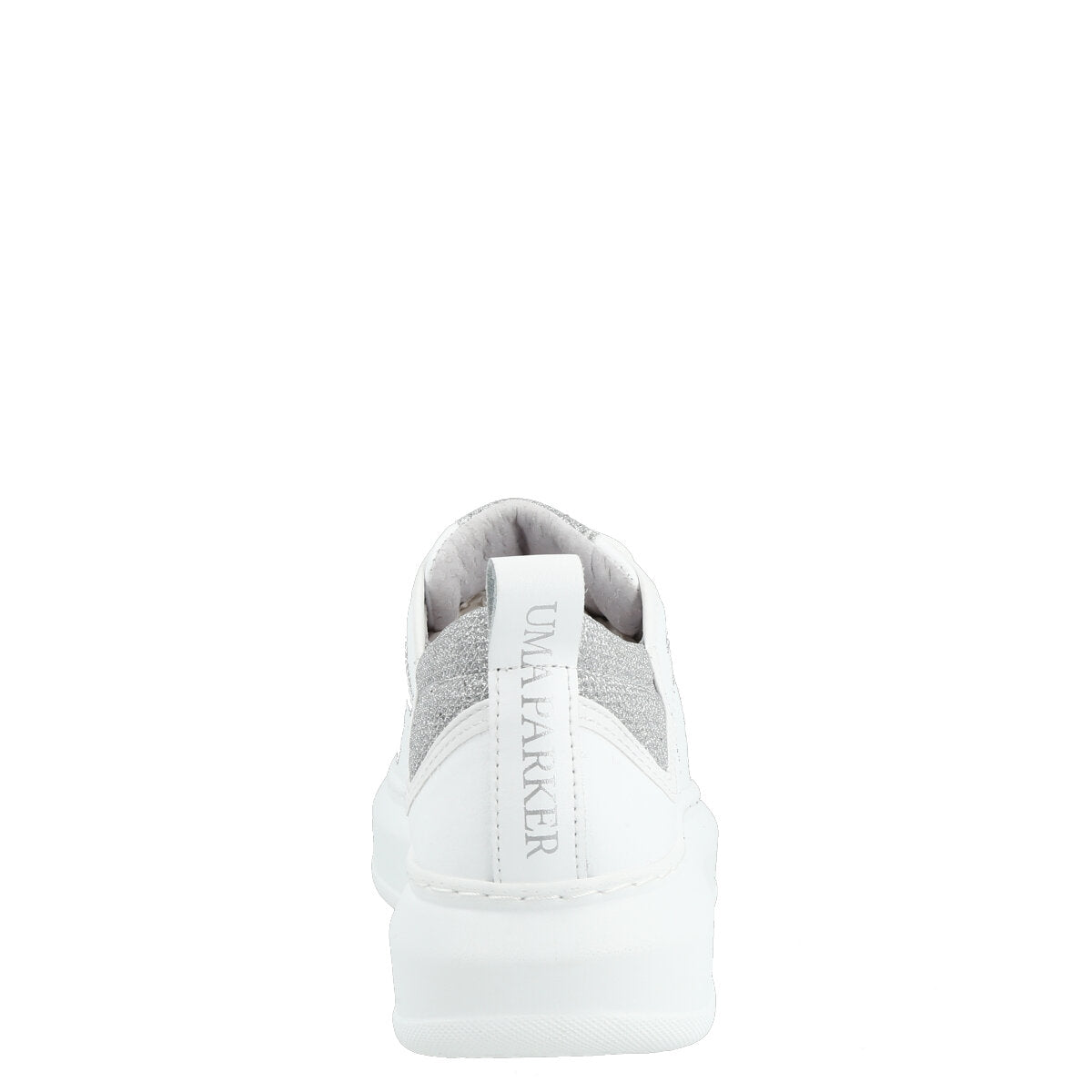 101.01.24SLV — SNEAKERS IN PELLE BACKTAIL BIANCO/ARGENTO