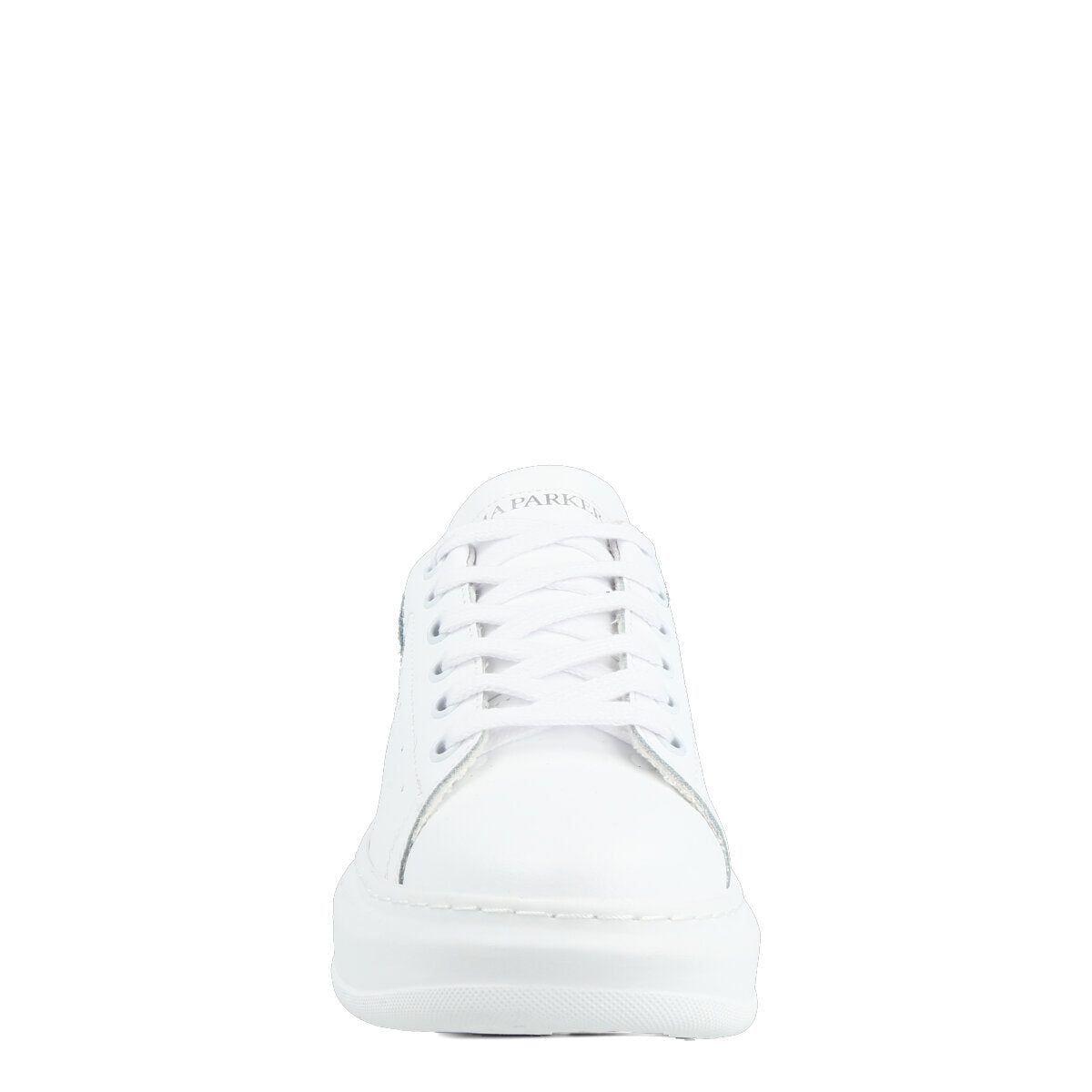 103.01.24LBL — SNEAKERS IN PELLE ALEXIA STRASS  BIANCO/AZZURRO