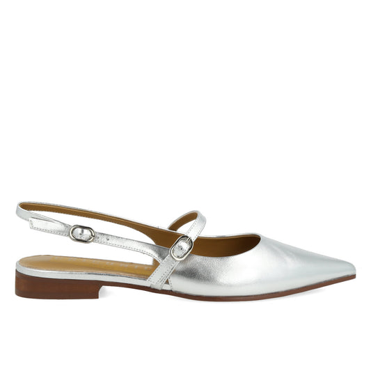 002.01.7MT.SLV — DECOLTE' IN NAPPA METAL ARGENTO