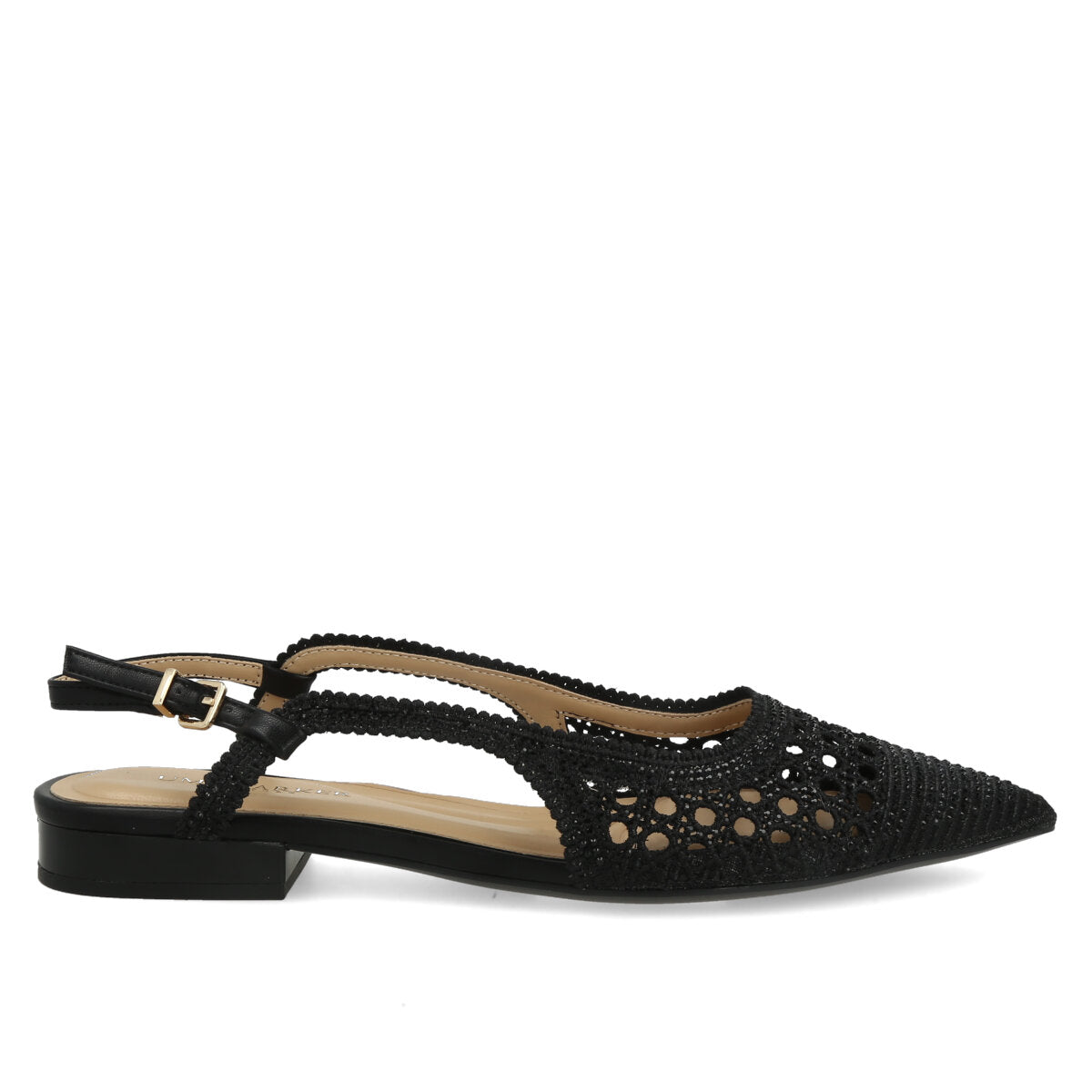 1033.01.7TR.BLK — CHANEL IN TRAFORATO STRASS NERO