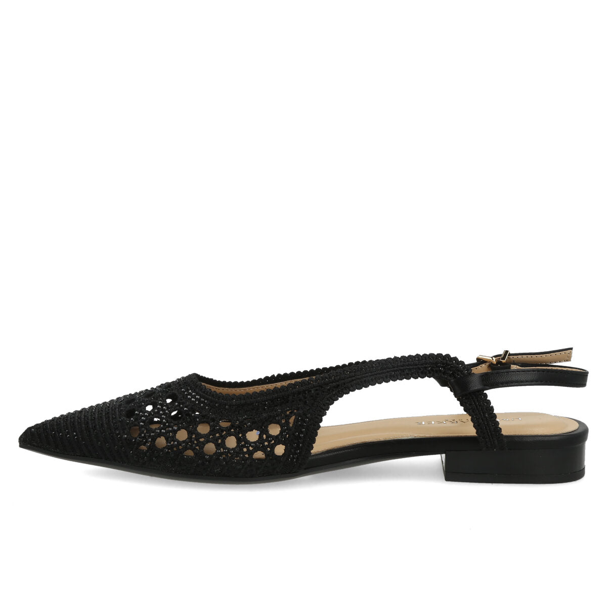 1033.01.7TR.BLK — CHANEL IN TRAFORATO STRASS NERO