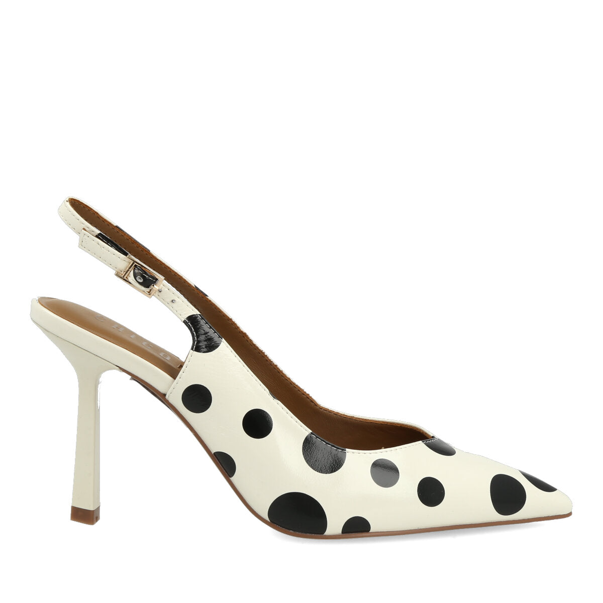 008.01.7VR.PWHT — CHANEL IN VERNICE POIS  BIANCO