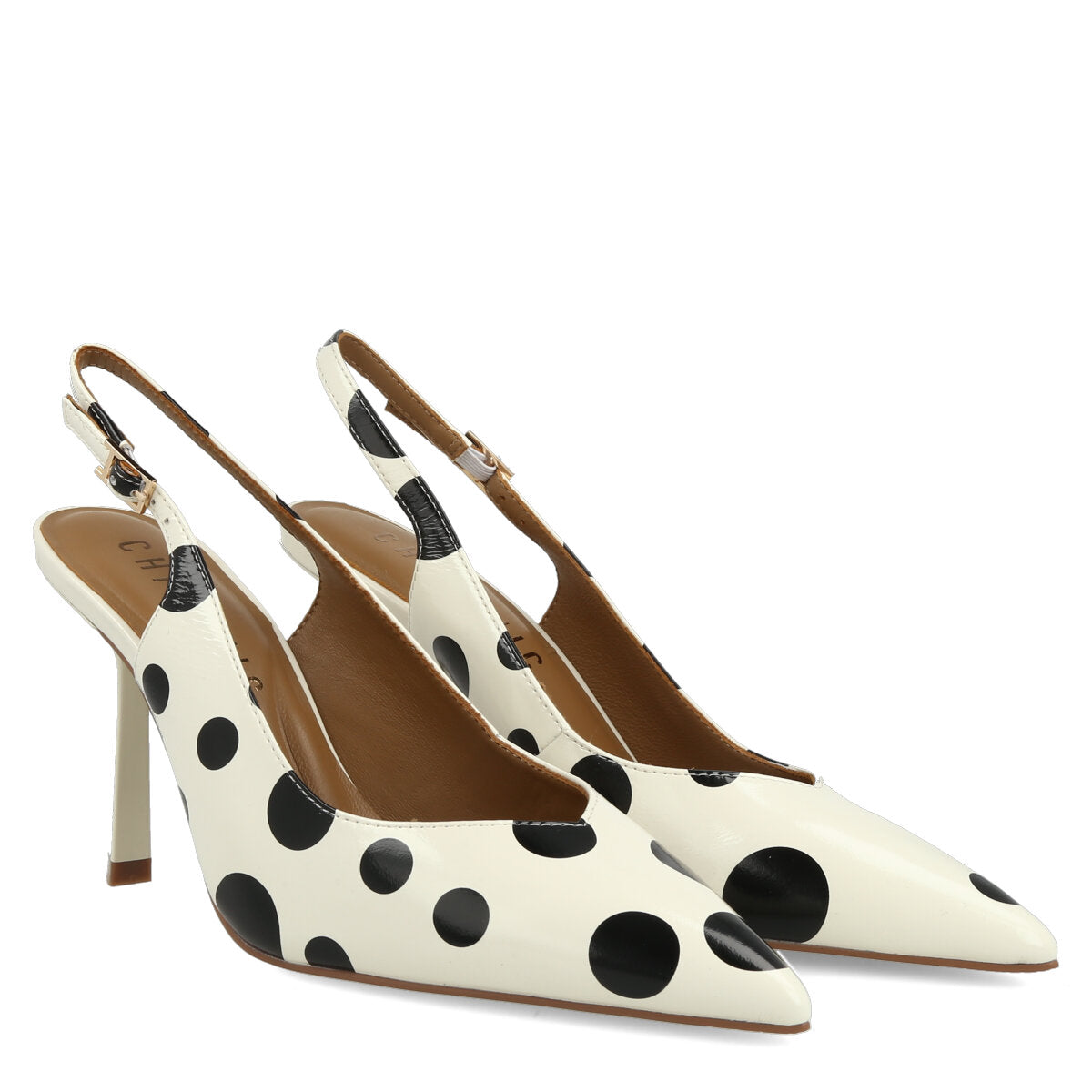 008.01.7VR.PWHT — CHANEL IN VERNICE POIS  BIANCO