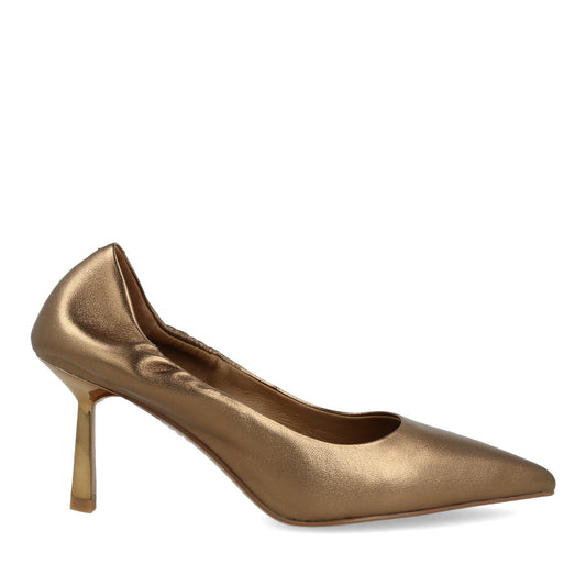010.01.7MT.BRZ — DECOLTE' IN NAPPA METAL BRONZO