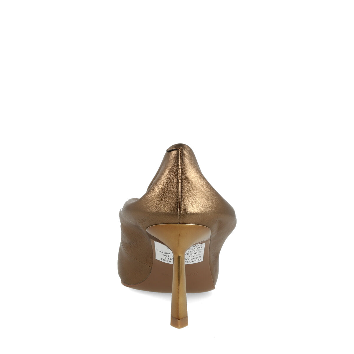 010.01.7MT.BRZ — DECOLTE' IN NAPPA METAL BRONZO