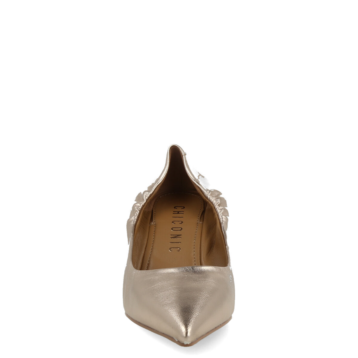 010.01.7MT.RGLD — DECOLTE' IN NAPPA METAL ORO ROSA