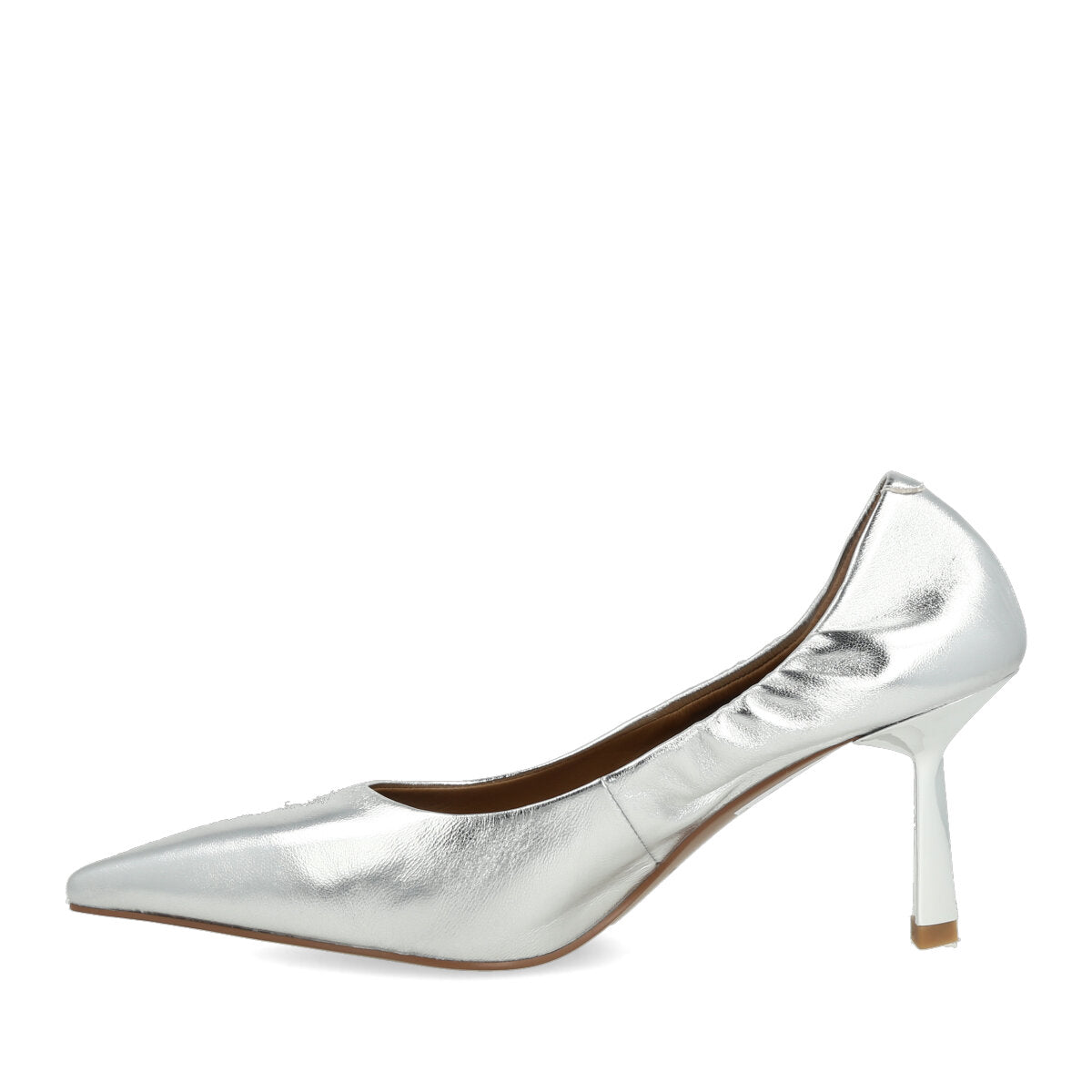 010.01.7MT.SLV — DECOLTE' IN NAPPA METAL ARGENTO