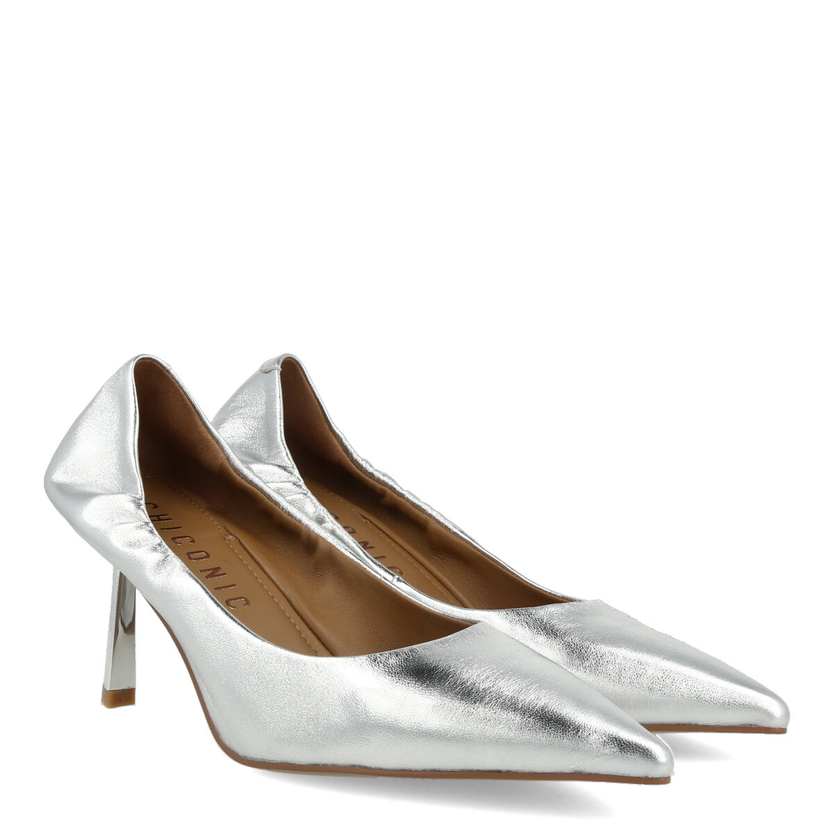 010.01.7MT.SLV — DECOLTE' IN NAPPA METAL ARGENTO