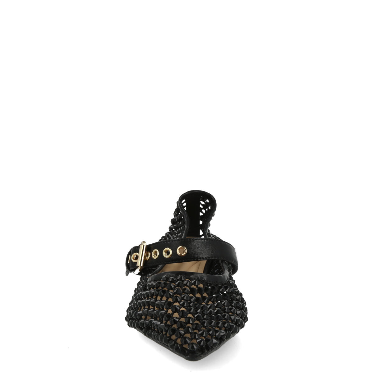 050.01.7STR.BLK — DECOLTE' IN STRASS NERO