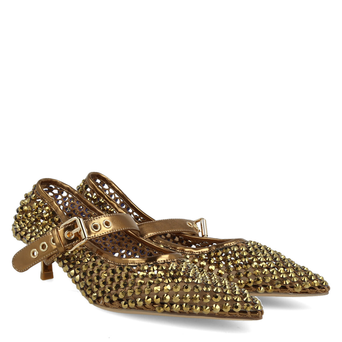 050.01.7STR.BRZ — DECOLTE' IN STRASS BRONZO