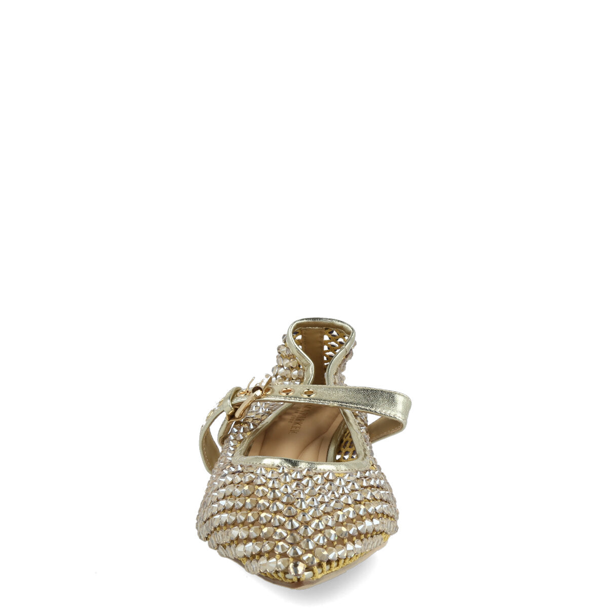 050.01.7STR.LGLD — DECOLTE' IN STRASS ORO