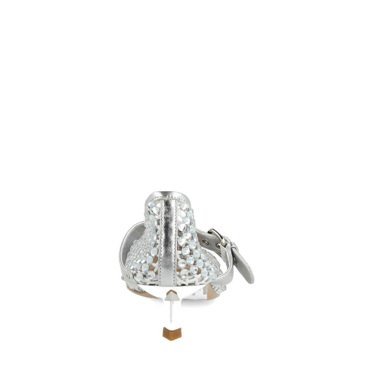 050.01.7STR.SLV — DECOLTE' IN STRASS ARGENTO