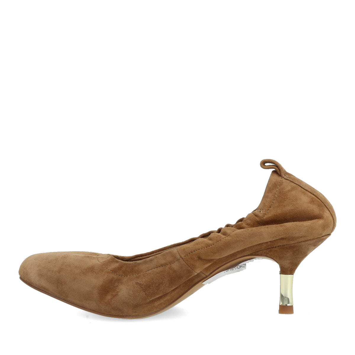 014.01.7CM.CML — DECOLTE' IN CAMOSCIO CAMEL