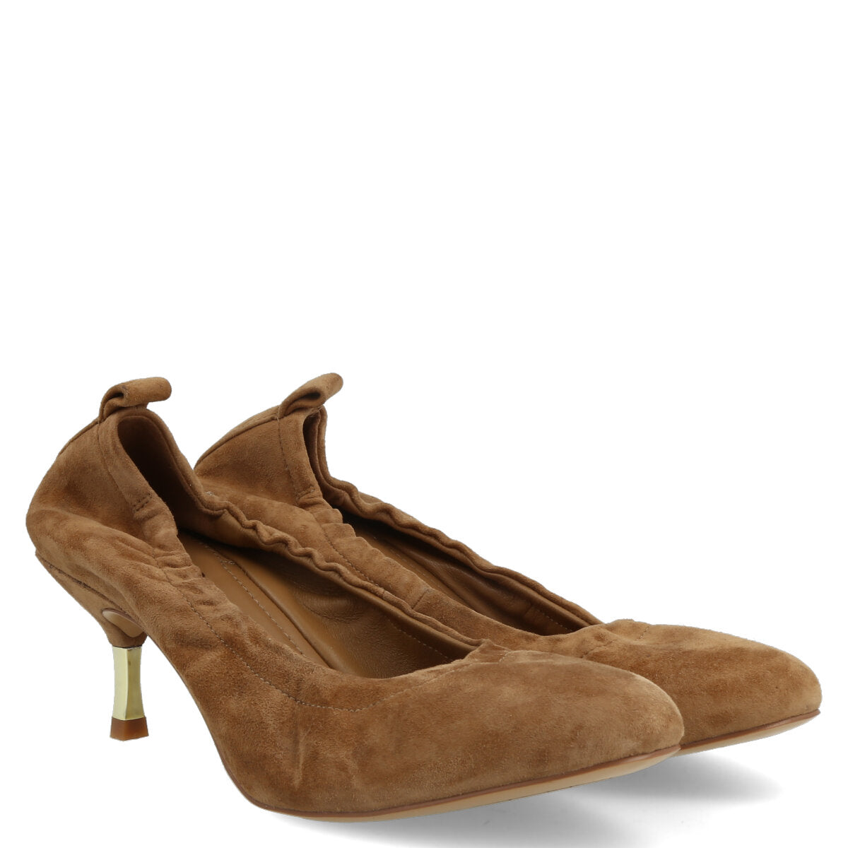 014.01.7CM.CML — DECOLTE' IN CAMOSCIO CAMEL