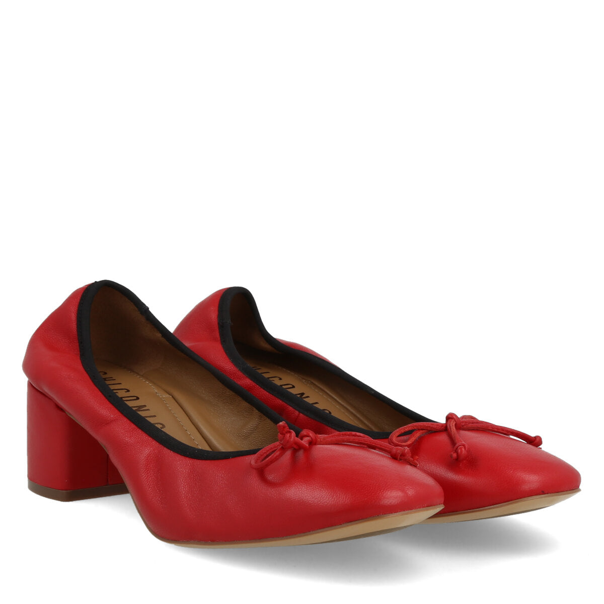 034.01.7NP.RD — BALLERINA IN NAPPA ROSSO
