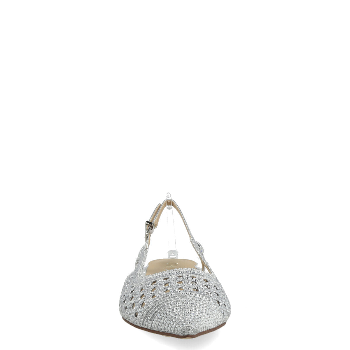 1033.01.7TR.SLV — CHANEL IN TRAFORATO STRASS ARGENTO