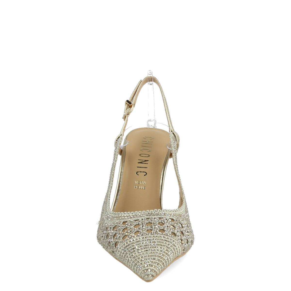 1031.01.7RT.GLD — CHANEL IN TRAFORATO STRASS ORO