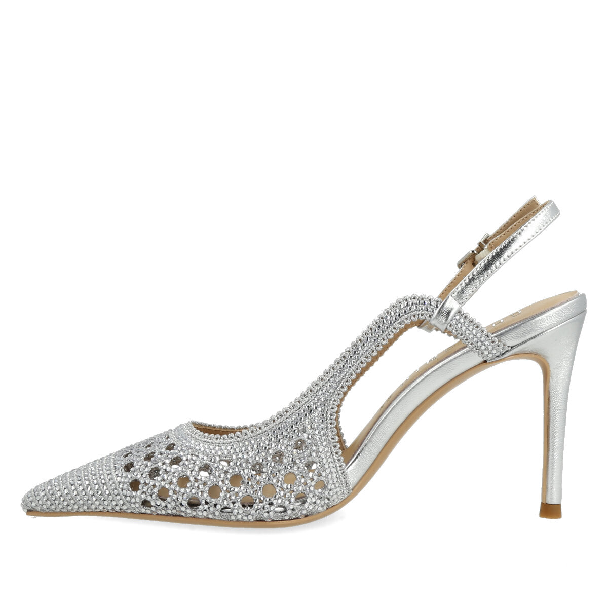 1031.01.7RT.SLV — CHANEL IN TRAFORATO STRASS ARGENTO