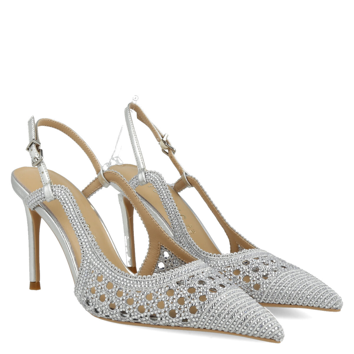 1031.01.7RT.SLV — CHANEL IN TRAFORATO STRASS ARGENTO