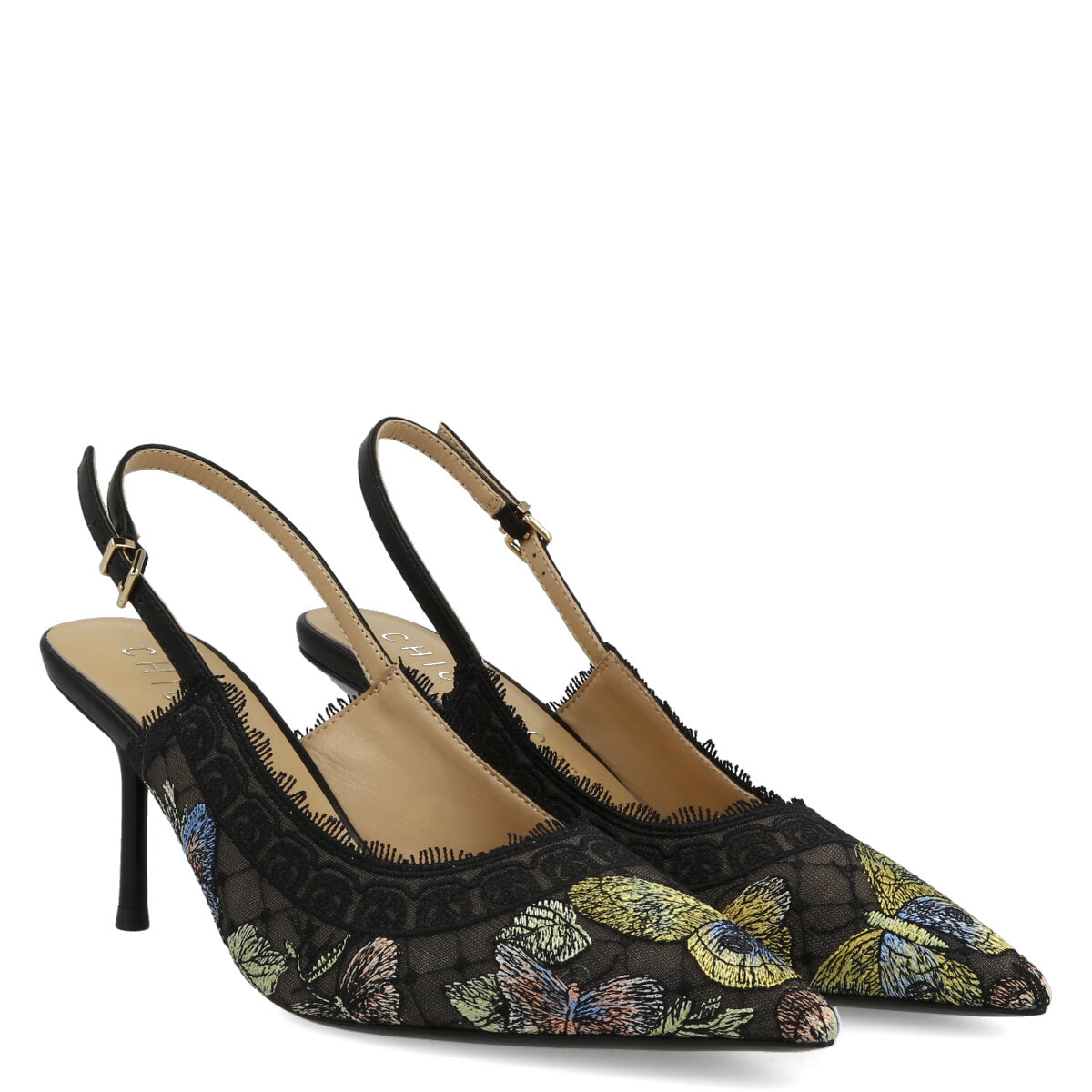 1038.01.7TX.BLK — CHANEL IN TEX RICAMO BTF NERO