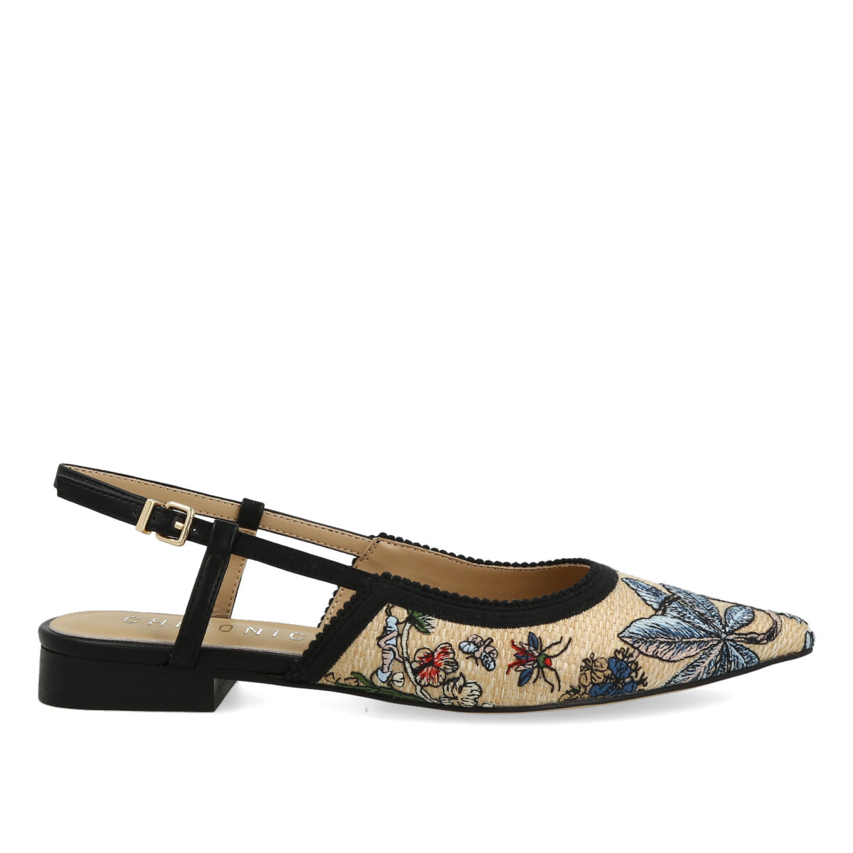 1036.01.7TX.BLK — CHANEL IN TEX RICAMO FLW NERO