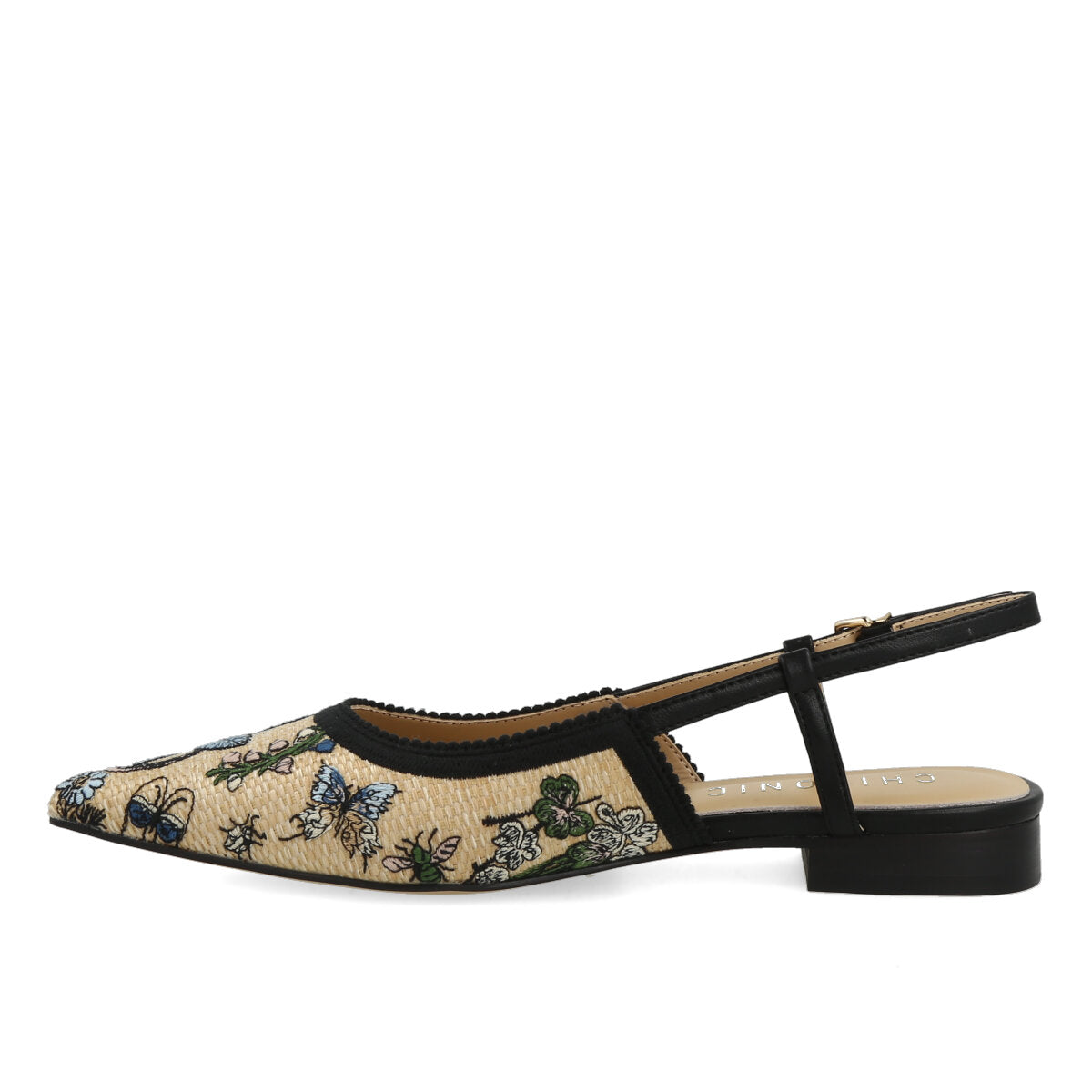 1036.01.7TX.BLK — CHANEL IN TEX RICAMO FLW NERO
