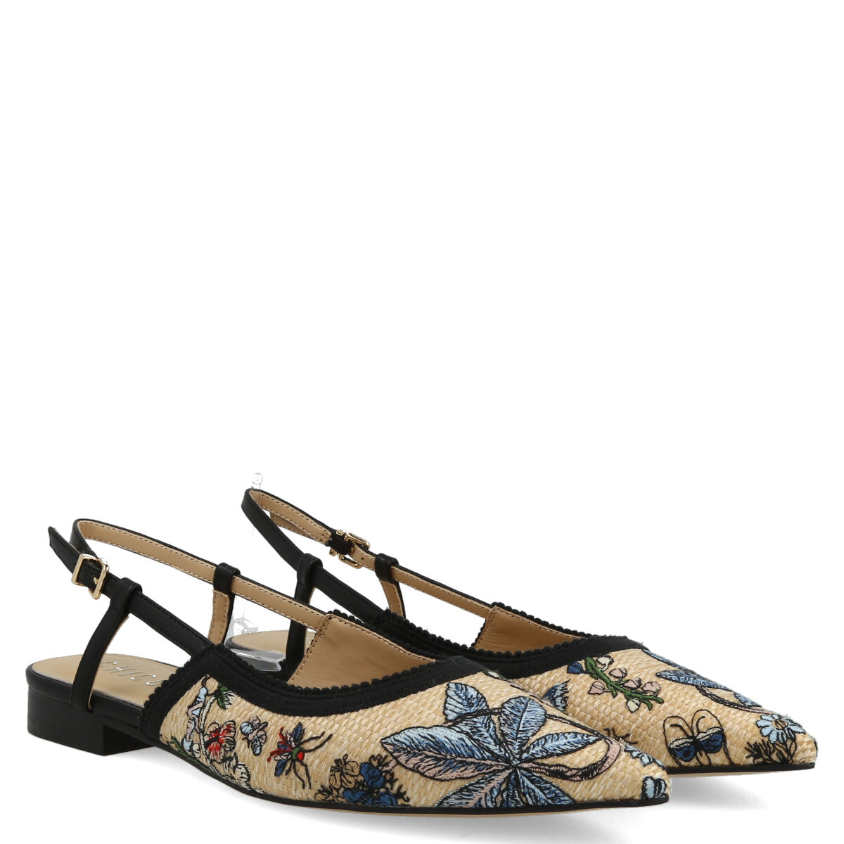1036.01.7TX.BLK — CHANEL IN TEX RICAMO FLW NERO
