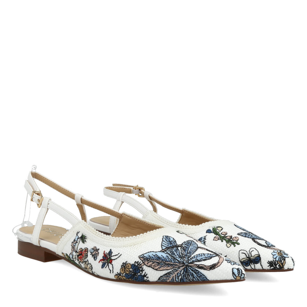 1036.01.7TX.WHT — CHANEL IN TEX RICAMO FLW BIANCO