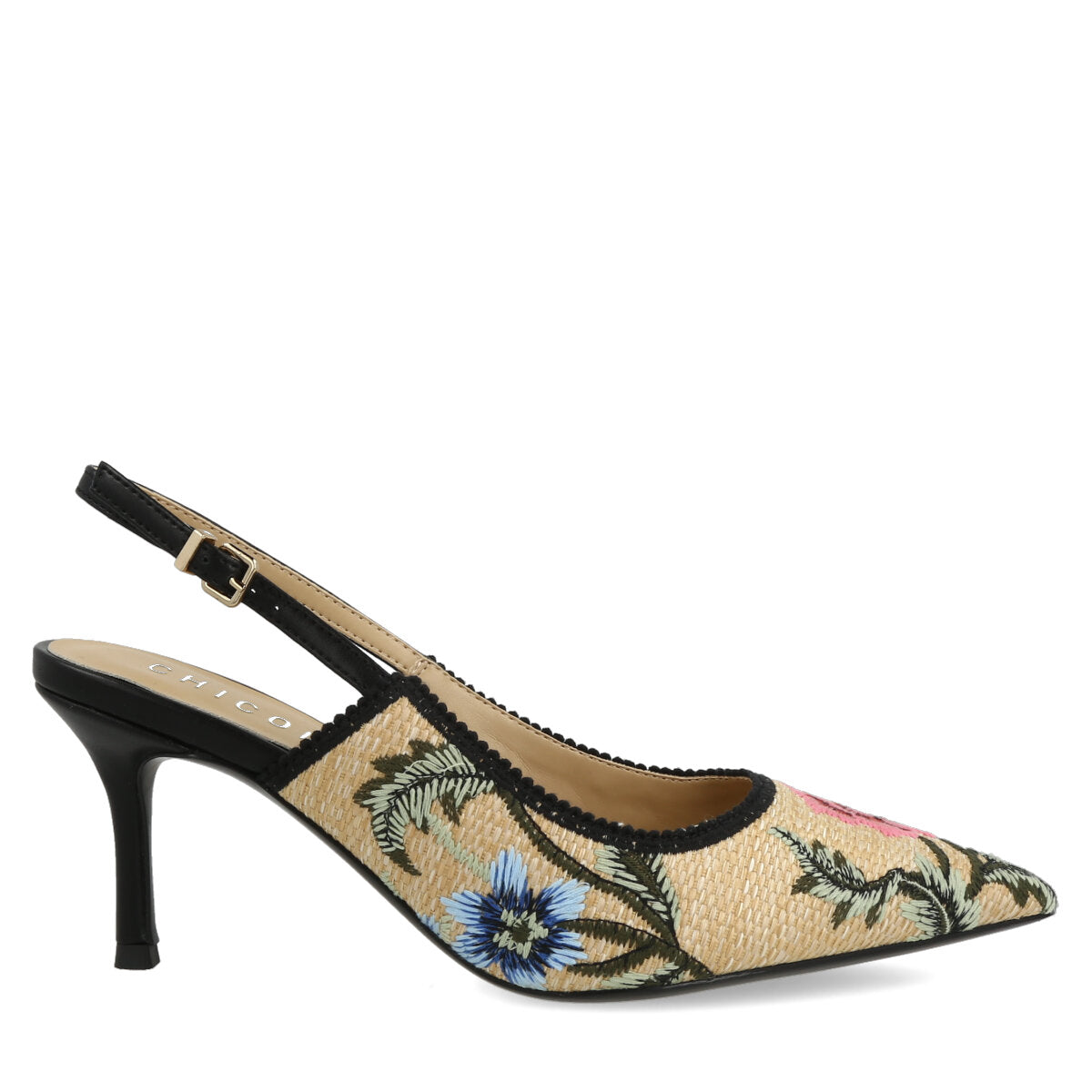 1037.01.7TX.BLK — CHANEL IN TEX RICAMO FLW NERO