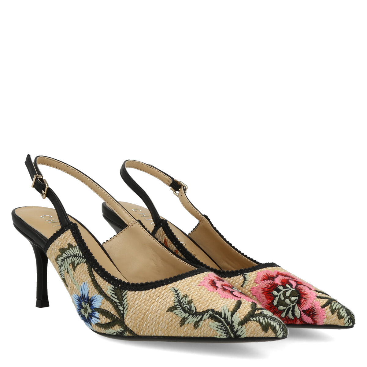 1037.01.7TX.BLK — CHANEL IN TEX RICAMO FLW NERO