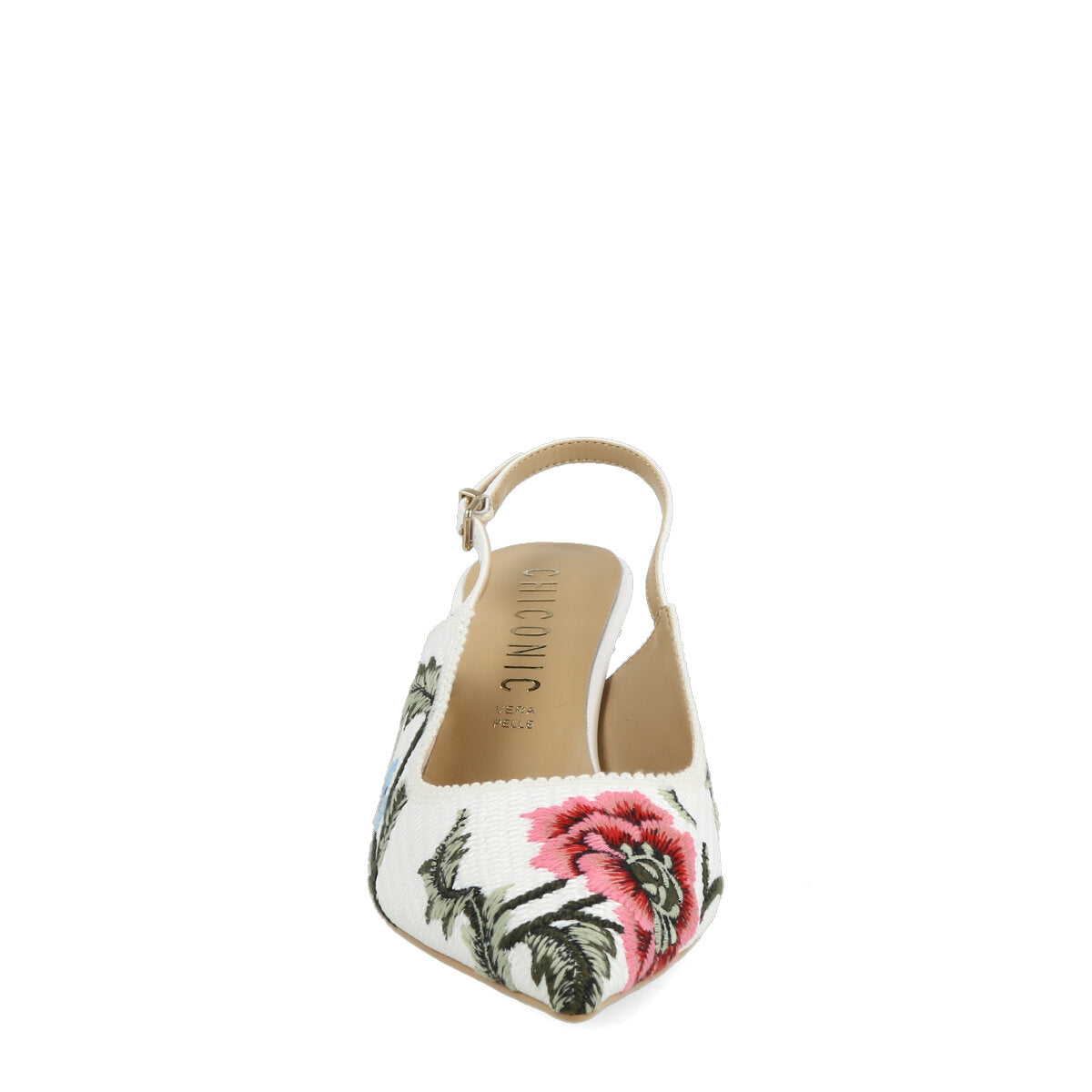 1037.01.7TX.WHT — CHANEL IN TEX RICAMO FLW BIANCO