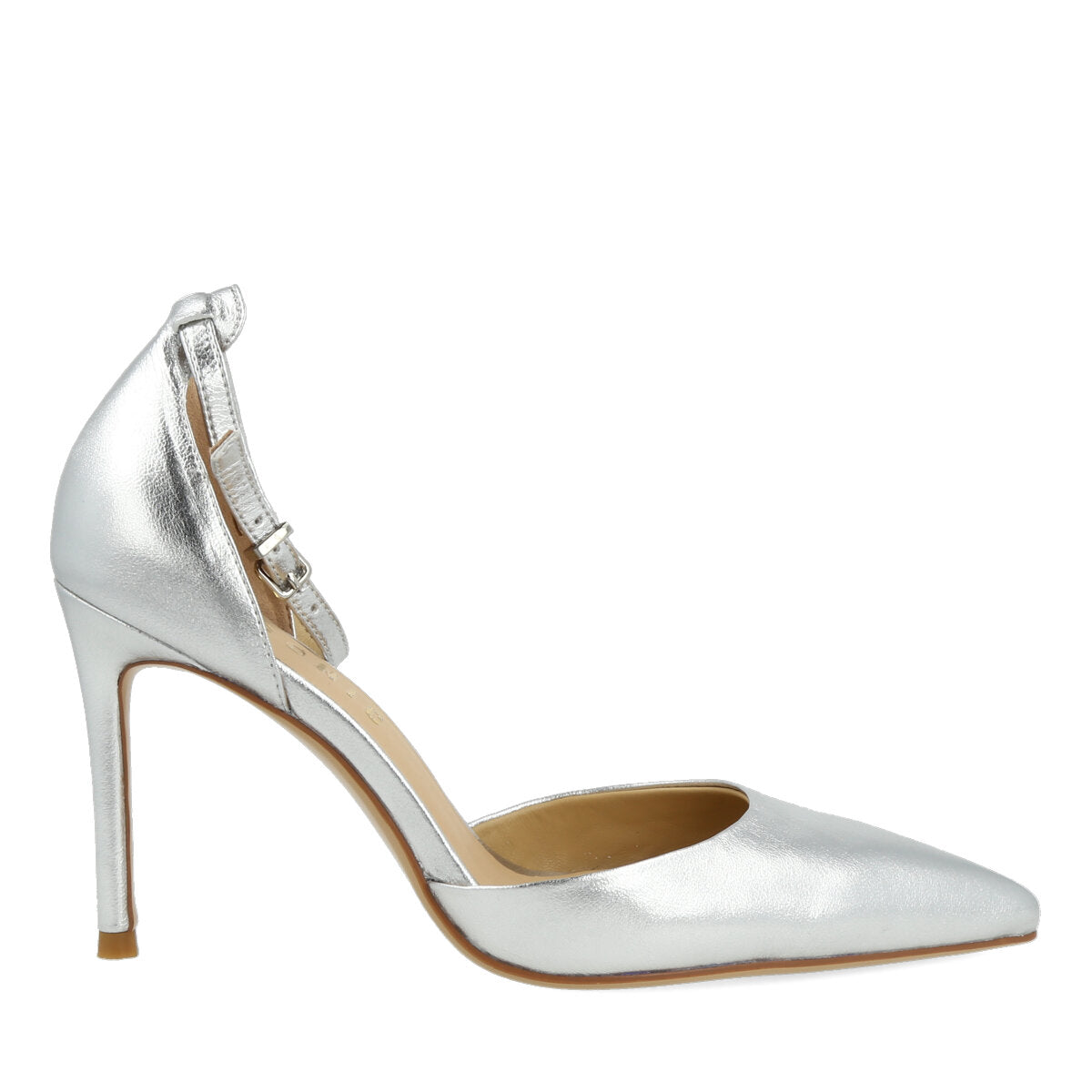 004.01.7MT.SLV — DECOLTE' IN NAPPA METAL ARGENTO