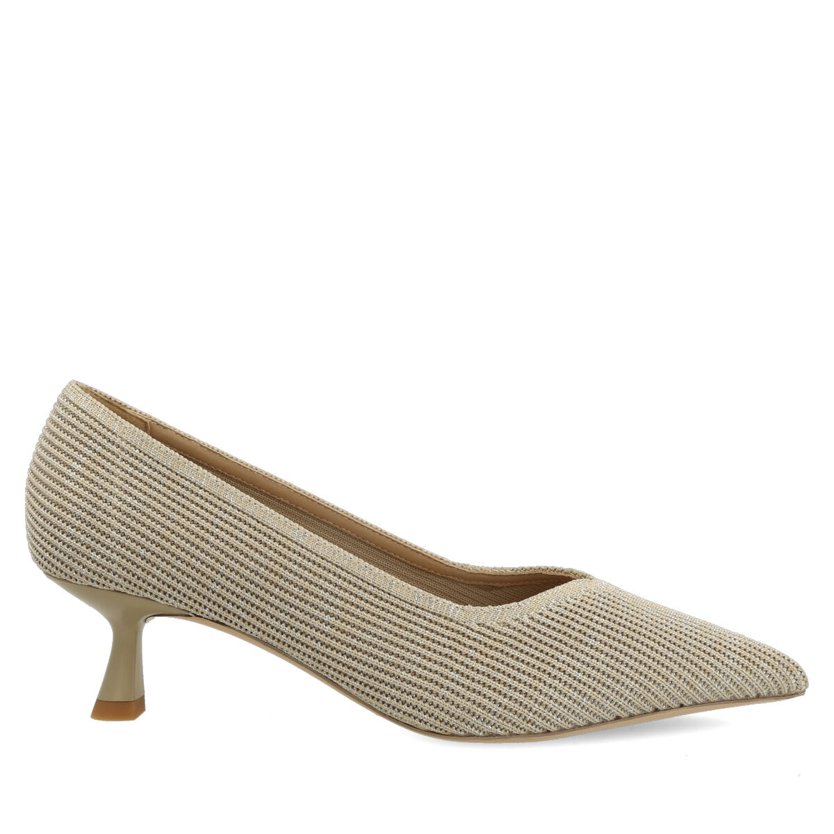 1003.01.7FK.BGSLV — DECOLTE' IN FLYKNIT BEIGE/ARGENTO