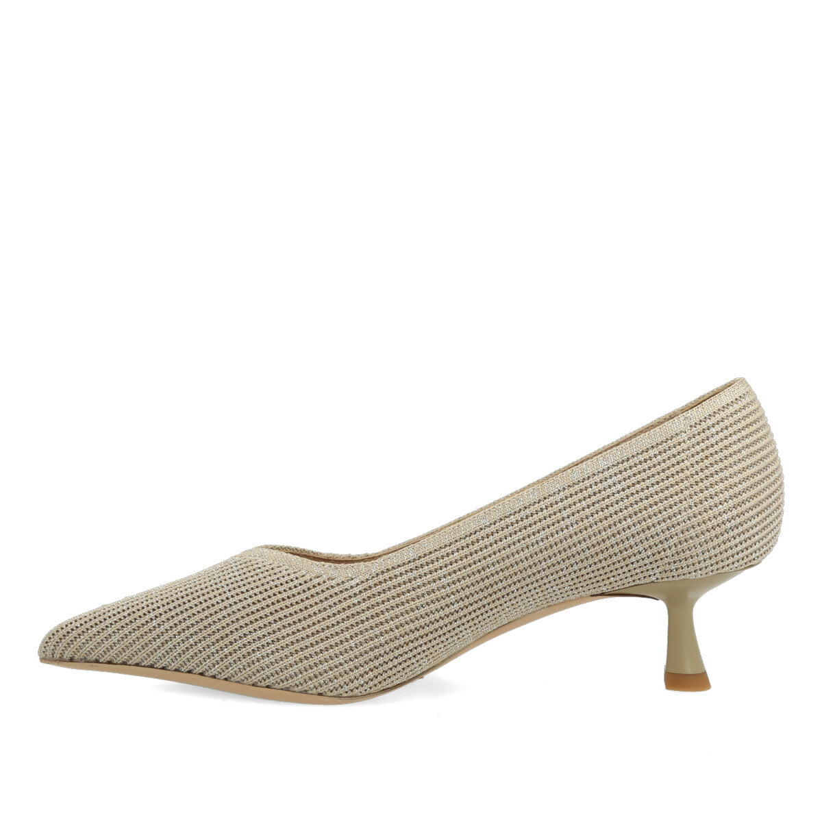 1003.01.7FK.BGSLV — DECOLTE' IN FLYKNIT BEIGE/ARGENTO