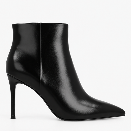 334.02.26VT.BLK — TRONCHETTO IN VITELLO NERO - JULI PASCAL