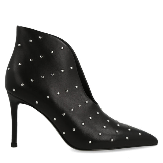 335.02.26NP.BLK — TRONCHETTO IN NAPPA + BORCHIE NERO
