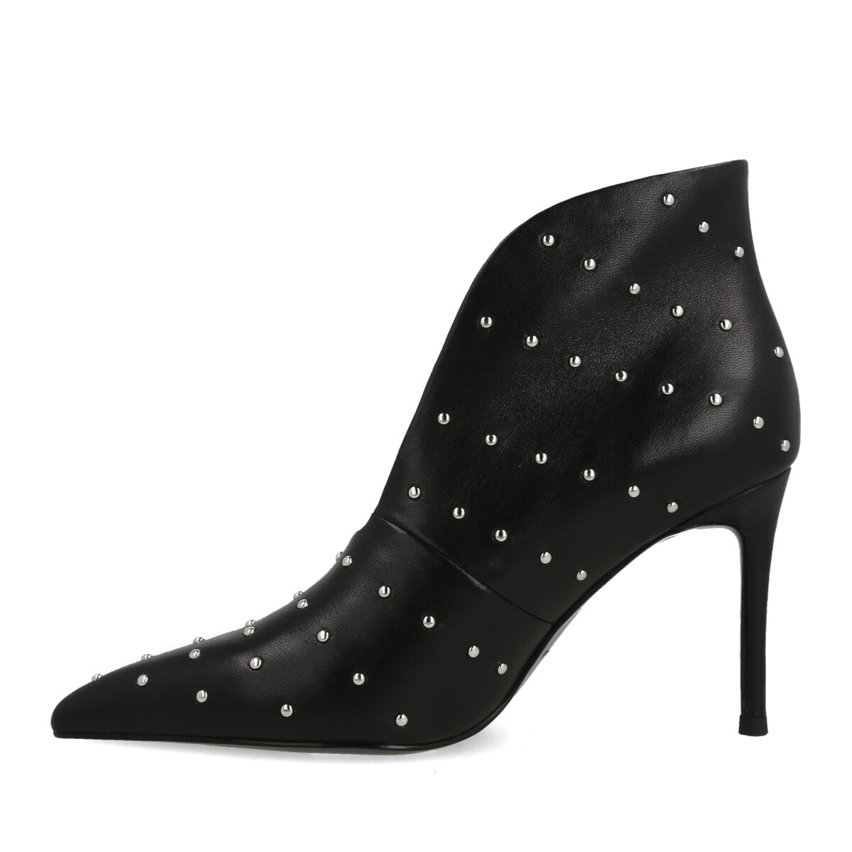335.02.26NP.BLK — TRONCHETTO IN NAPPA + BORCHIE NERO