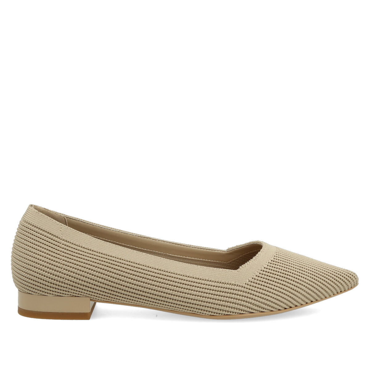 1001.01.7FK.BGE — DECOLTE' IN FLYKNIT BEIGE