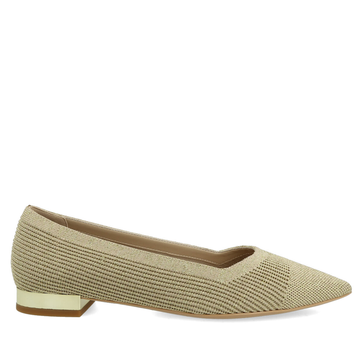 1001.01.7FK.LTGLD — DECOLTE' IN FLYKNIT GOLD/LT GOLD