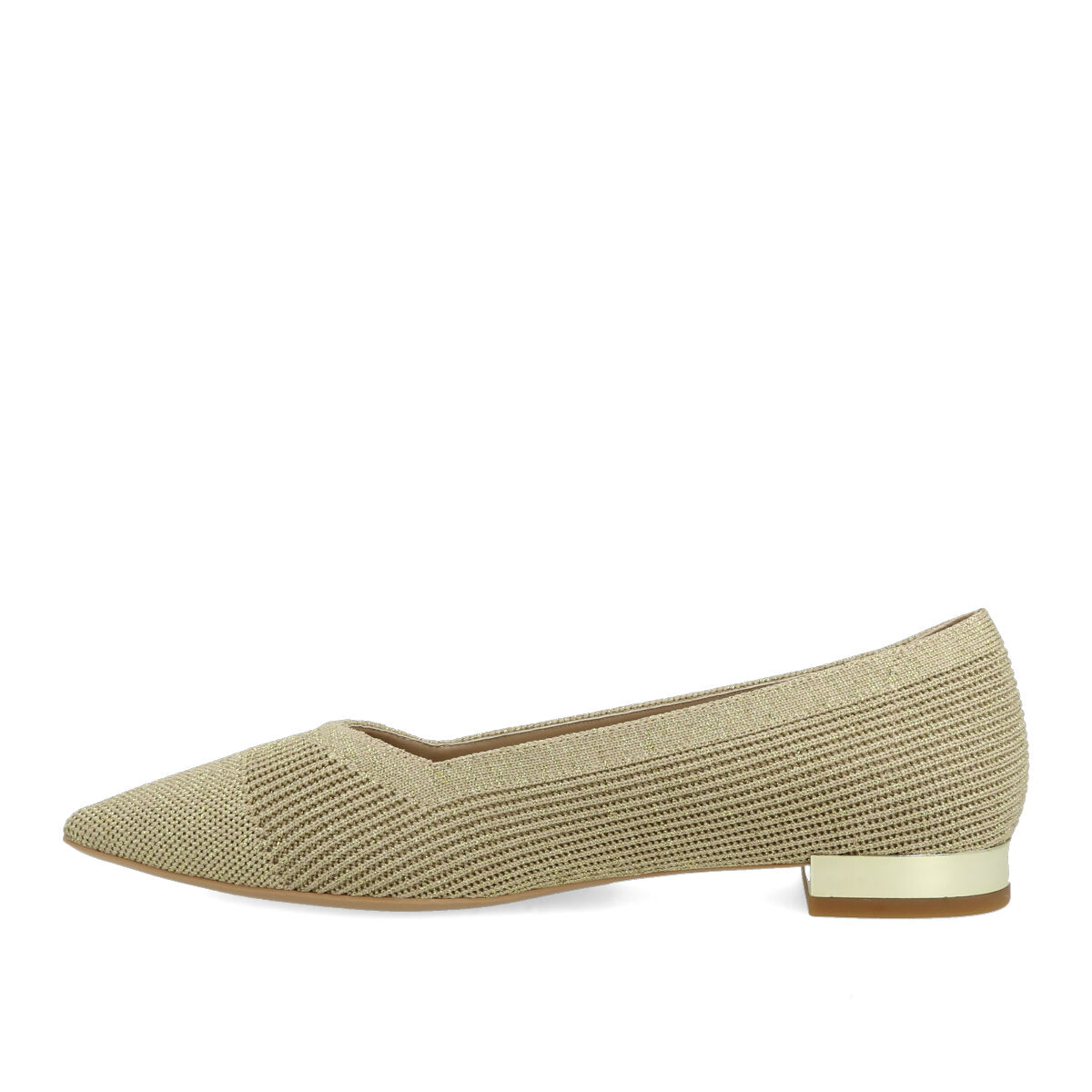 1001.01.7FK.LTGLD — DECOLTE' IN FLYKNIT GOLD/LT GOLD