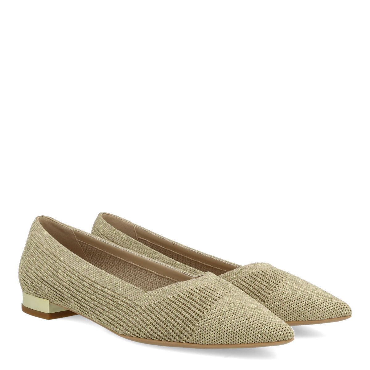 1001.01.7FK.LTGLD — DECOLTE' IN FLYKNIT GOLD/LT GOLD