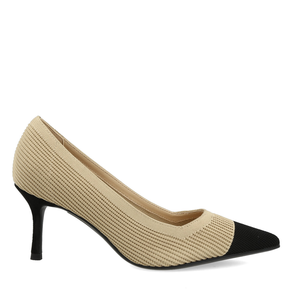 510.01.26BLKBGE — DECOLTE' IN FLYKNIT BLACK/BEIGE