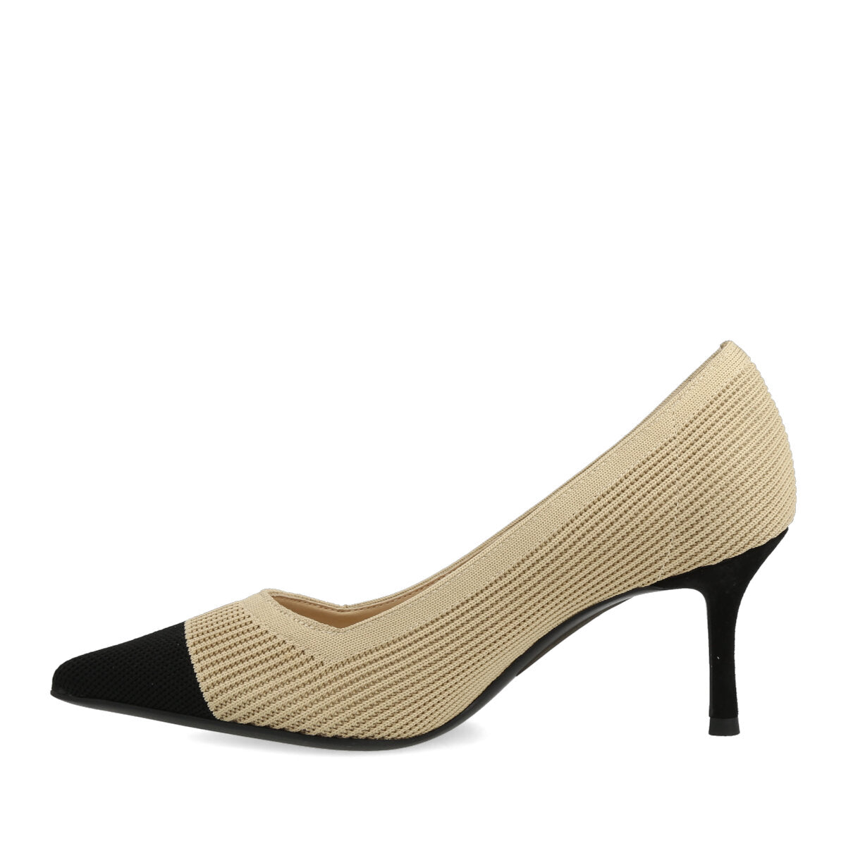 510.01.26BLKBGE — DECOLTE' IN FLYKNIT BLACK/BEIGE