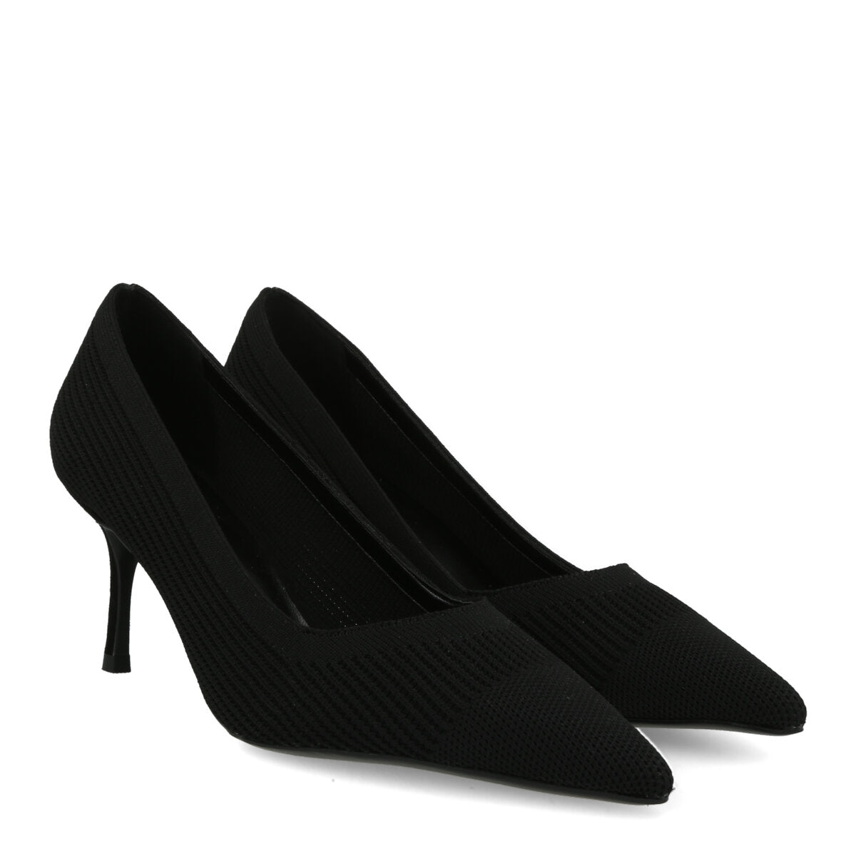 1006.01.7FK.BLK — DECOLTE' IN FLYKNIT NERO/NERO
