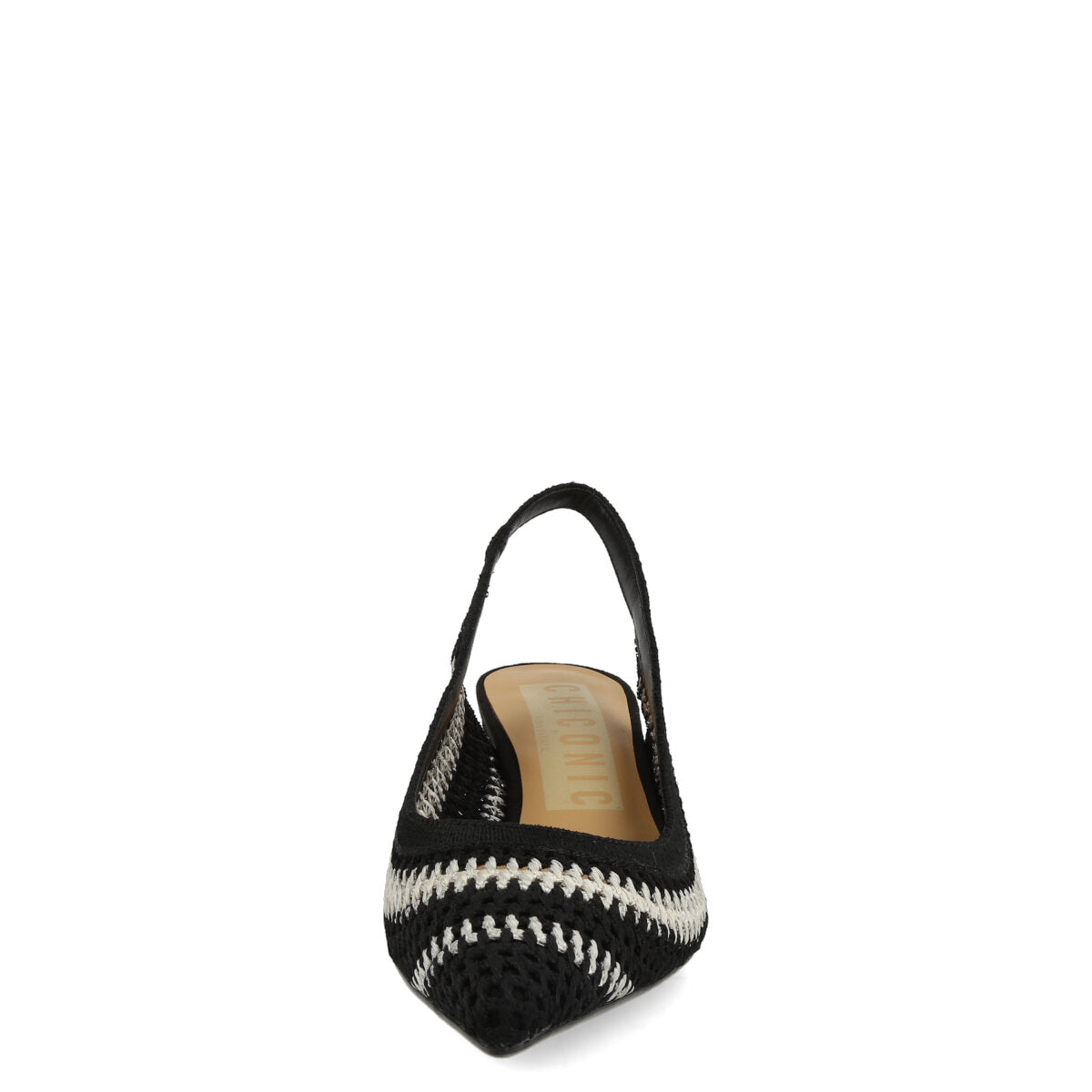 512.01.25BLKWBG — CHANEL IN MACRAME' BLACK/WHITE/WHITE