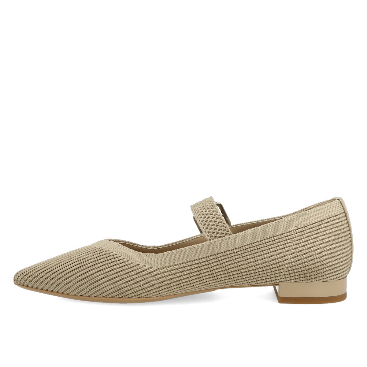522.01.26BGE —BALLERINA CON CINTURINO IN FLYKNIT BEIGE