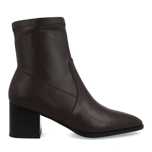617.02.25P.DKB — TRONCHETTO IN ECO LEATHER DARK BROWN